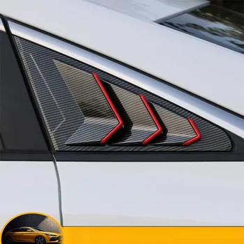 skirta MG MG5 2021 Automobilis Galinio lango žaliuzės rėmas Trikampio langinės Žaliuzės Dekoratyvinis juostinis pleistras (1 pora)