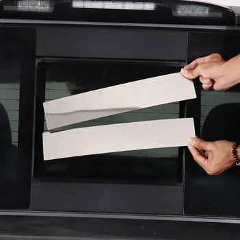skirta Nissan Titan 2016-2023 Nerūdijantis plienas Sidabrinis automobilis Galinis priekinio stiklo skydelis Dangtelio apdaila Lipdukai Automobilių aksesuarai