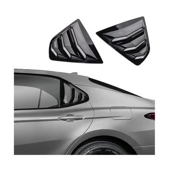 skirta Toyota Camry 2018-2023 Priedai Galinis šoninis langas Žaliuzės Oro išleidimo anga Kaušelis Atspalviai Dangtelio apdaila Žaliuzės - blizgus juodas