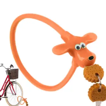 Spyna dviračiui Aukšto saugumo animacinis filmas Dviračių spynos Silikoninės dviračių spynos Aukšto saugumo elektrinio paspirtuko užraktas Mielas šuo Apsauga nuo vagystės