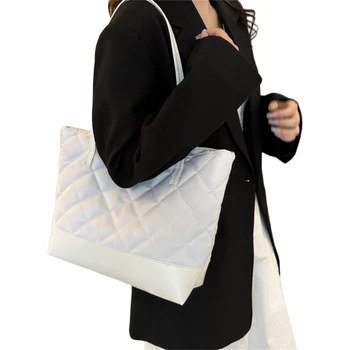 Stilingas krepšys Pirkinių krepšiai Madinga didelės talpos rankinė moterims ir mergaitėms