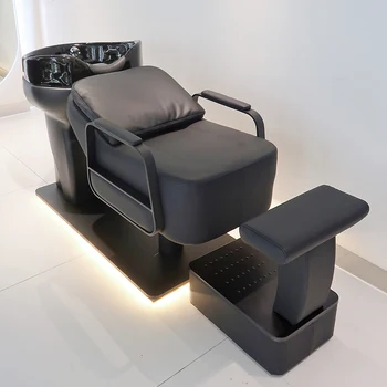 Stilistas Grožio salono kėdė Kirpykla Vandens terapija Japoniško šampūno kėdės skalbimo mašina Cadeira salono baldai LJ50SC
