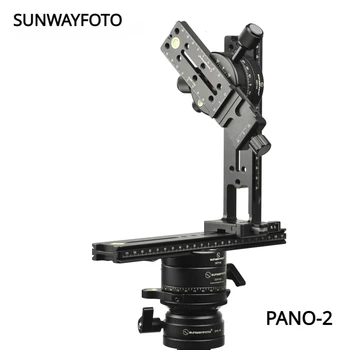 SUNWAYFOTO panoraminis trikojis, skirtas DSLR 360 Panoramas Profesionali aliuminio panoraminio trikojo rutulio galvutė PANO-2