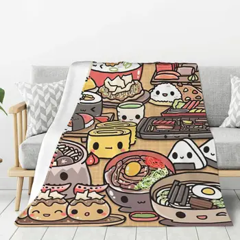 Sushi Japoniško maisto antklodė Šilta lengva minkšta pliušinė antklodė miegamojo sofai Sofa Kempingas