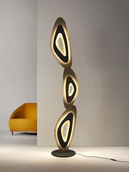 Svetainės grindų lempa Dekoratyvinė šviesos ir šešėlių meno kūrybinė studijų grindų lempa