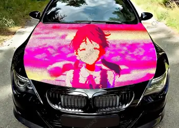 Tamako Market Anime automobilio gaubtas Vinilo lipdukai Apvynioti vinilo plėvelė Variklio dangtelis Decals lipdukas Universalus automobilio gaubto apsauginė plėvelė