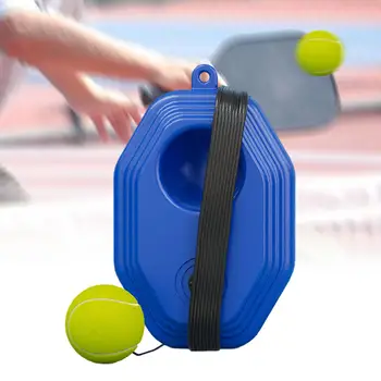 Teniso trenerio atšokusio kamuolio profesionalas su virvės kamuolio teniso treniruočių priemone