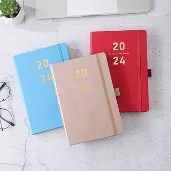 To do list schedule book 2024 A5 Calendar Book Diary Planner Portable Planner Reminder Notebook