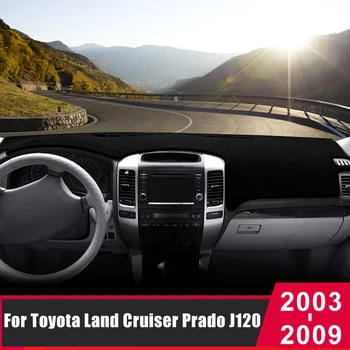 Toyota Land Cruiser Prado J120 FJ120 LC120 2003-2009 Automobilio prietaisų skydelio dangtelis Saulės atspalvis Venkite šviesaus kilimėlio kilimų priedų