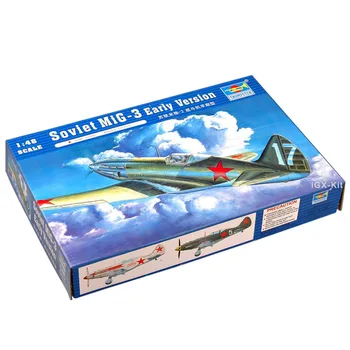Trumpeter 02830 1/48 Soviet Mig3 Mig-3 Early Version Fighter Plane Airplane Aircraft Display Toy Gift Plastic Assembly Model Kit