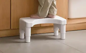 Tualeto kėdė Stabilus aukštis Reguliuojamas laiptelis Kėdės tualetams Nešiojamos nuimamos neslidžios tualeto sėdynės Taburetė Vonios reikmenys