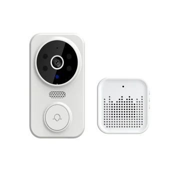 Vaizdo durų skambutis Išmanusis durų skambutis Belaidis nuotolinis vaizdo durų skambutis Išmanusis vaizdinis durų skambutis 2,4 GHz WiFi