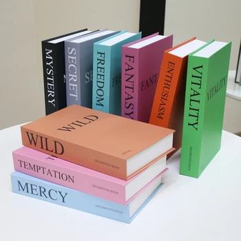 Vientisos spalvos dekoravimo modeliavimas Knyga Netikras knygų dekoravimas Rekvizitai Knygos modelis Knygų dėžutė Knygų spinta Dekoravimas Nauji produktai