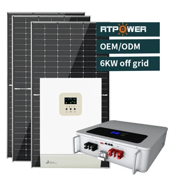 Visiškai išjungtas tinklas 6KW saulės sistemos saulės energija 6000W su keturiais 300W saulės kolektoriais, skirtais naudoti namuose balkonkraftwerk
