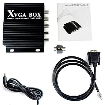 XVGA dėžutė RGB RGBS MDA CGA EGA Į VGA pramoninio monitoriaus vaizdo keitiklis GBS-8219 pramoninio monitoriaus keitiklis JAV kištukas
