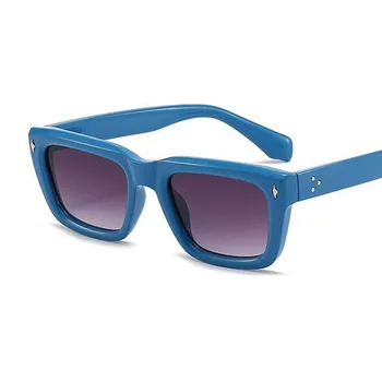 YOOSKE Moterys Vyrai Klasikiniai kvadratiniai akiniai nuo saulės Nauja mada maži stačiakampiai akiniai nuo saulės Vyriški retro dvigubos arbatos akiniai Akiniai UV400
