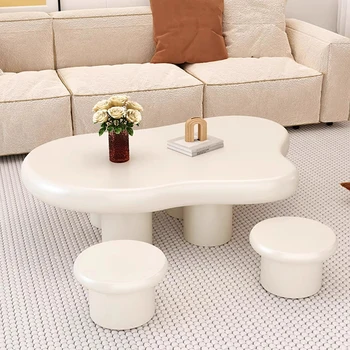 šiaurietiško dizaino svetainė Paprastas kavos staliukas Modernus prabangus unikalus minimalistinis glam maži kavos staliukai Tisch namų baldai
