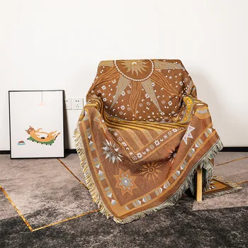 Šiaurės šalių Bohemijos antklodė lovoms Sofos užvalkalas Etninė iškylų antklodė Lauko kempingo staltiesė Namų dekoras Laisvalaikio lovos užvalkalas